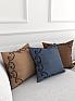 Декоративная подушка «942003» коричневый, синий/голубой | фото 3