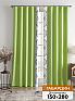 Комплект штор «Релиорс (зеленый)» | фото