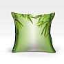 Декоративная подушка «967738» зеленый, белый | фото