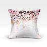 Декоративная подушка «967759» белый, розовый | фото
