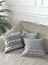 Декоративная подушка «939010» серый/черный, светло-серый | фото