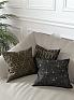 Декоративная подушка «939021» серый/черный, светло-серый | фото