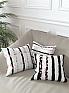 Декоративная подушка «939037» белый, серый/черный | фото