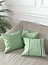 Декоративная подушка «939051» зеленый, персиковый | фото
