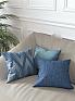 Декоративная подушка «939061» синий/голубой, индиго | фото