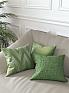 Декоративная подушка «939063» зеленый, персиковый | фото