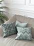 Декоративная подушка «939081» зеленый, бирюзовый | фото