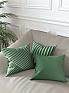 Декоративная подушка «939090» зеленый, персиковый | фото
