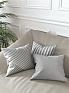 Декоративная подушка «939093» серый/черный, светло-серый | фото