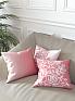 Декоративная подушка «939107» белый, розовый | фото