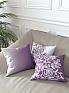 Декоративная подушка «939114» белый, фиолетовый/сирень | фото