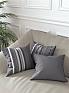 Декоративная подушка «939118» серый/черный, светло-серый | фото