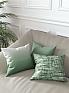 Декоративная подушка «939124» зеленый, белый | фото