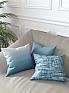 Декоративная подушка «939128» синий/голубой, бирюзовый | фото