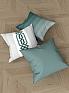 Декоративная подушка «939144» зеленый, белый | фото 2