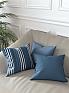 Декоративная подушка «939150» синий/голубой, индиго | фото