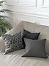 Декоративная подушка «939173» серый/черный, светло-серый | фото