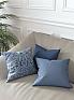 Декоративная подушка «939174» синий/голубой, индиго | фото