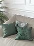 Декоративная подушка «939180» темно-зеленый, зеленый | фото