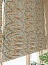 Римская штора «Лебренс (бирюза) - ширина 120 см» | фото