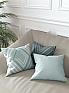 Декоративная подушка «9811651» бирюзовый, белый | фото