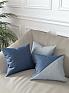 Декоративная подушка «9812131» синий/голубой, индиго | фото