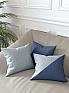 Декоративная подушка «9812141» синий/голубой, индиго | фото