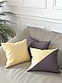Декоративная подушка «9812281» желтый/золото, фиолетовый/сирень | фото