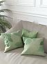 Декоративная подушка «9812911» зеленый, персиковый | фото