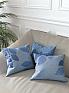 Декоративная подушка «9812931» синий/голубой, индиго | фото
