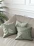 Декоративная подушка «9813121» зеленый, персиковый | фото