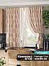 Комплект штор «Мивентис (бежево-коричневый)» | фото