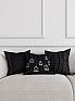 Декоративная подушка «939374» серый/черный, черный | фото