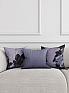 Декоративная подушка «939387» серый/черный, светло-серый | фото