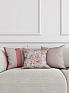 Декоративная подушка «939417» бежевый, розовый | фото