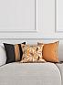 Декоративная подушка «942126» серебристый, коричневый | фото