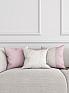 Декоративная подушка «942139» белый, розовый | фото