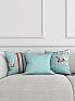 Декоративная подушка «942149» белый, бордовый | фото