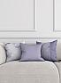 Декоративная подушка «942151» сиреневый, светло-серый | фото