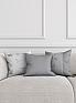 Декоративная подушка «942153» светло-серый, серый | фото