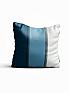 Декоративная подушка «9501911» синий/голубой, белый | фото