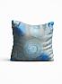Декоративная подушка «9801901» синий/голубой, серый/черный | фото