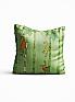 Декоративная подушка «9402411» зеленый, оранжевый | фото
