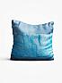 Декоративная подушка «9008741» синий/голубой, серый/черный | фото