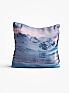 Декоративная подушка «9008771» синий/голубой, индиго | фото