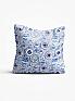 Декоративная подушка «9201821» синий/голубой, индиго | фото