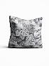 Декоративная подушка «9820541» серый/черный, фиолетовый/сирень | фото