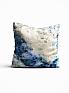 Декоративная подушка «967873» бежевый, синий/голубой | фото