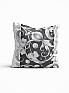 Декоративная подушка «9820621» белый, серый/черный | фото