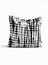 Декоративная подушка «9820771» белый, серый/черный | фото